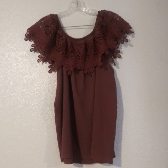 Wishful women's size 1X mulberry sleeveless blouse - Picture 4 of 15